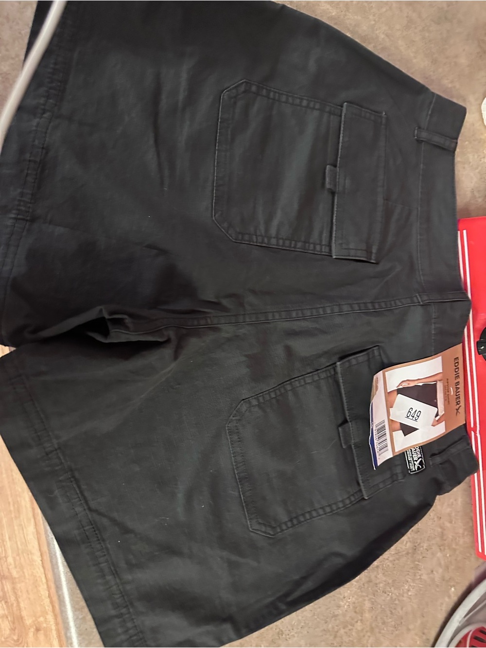 Eddie Bauer Black Cargo Shorts with Pockets